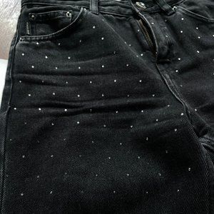 Mango Embellished Crystal Jeans